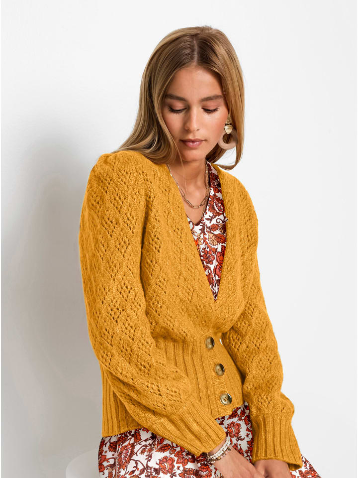 Ажурный кардиган цвета охры WITT WEIDEN
Ажурный кардиган цвета охры WITT WEIDEN