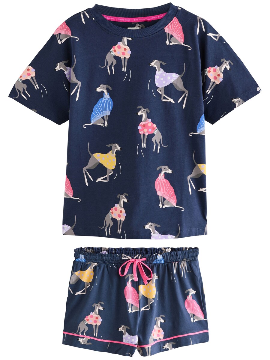 Короткий пижамный комплект Next, темно-синий 
Короткий пижамный комплект Next, темно-синий