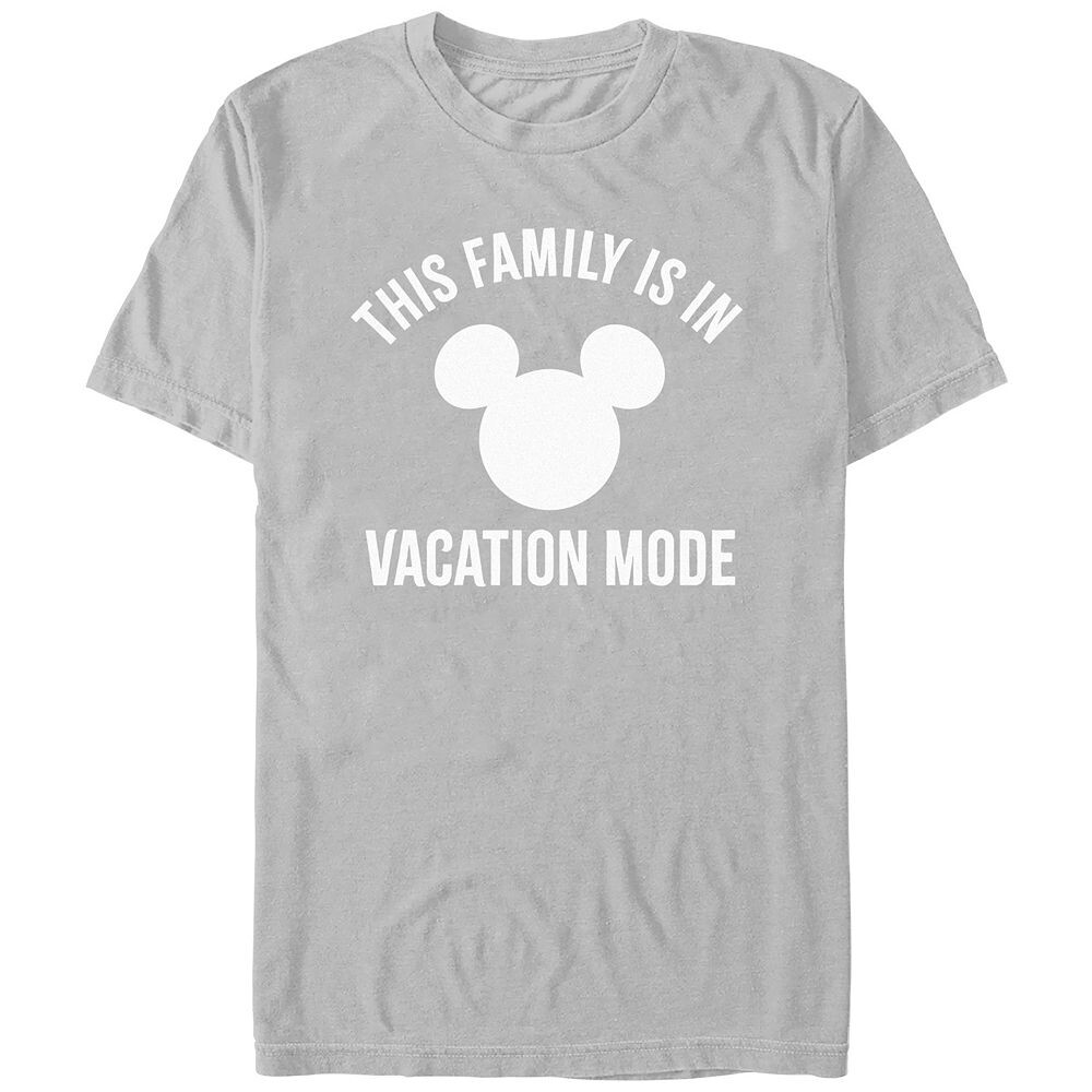Мужская футболка Disney's This Family Is In Vacation Mode с логотипом Микки Хэда Licensed Character, цвет Silver
Мужская футболка Disney's This Family Is In Vacation Mode с логотипом Микки Хэда Licensed Character, цвет Silver