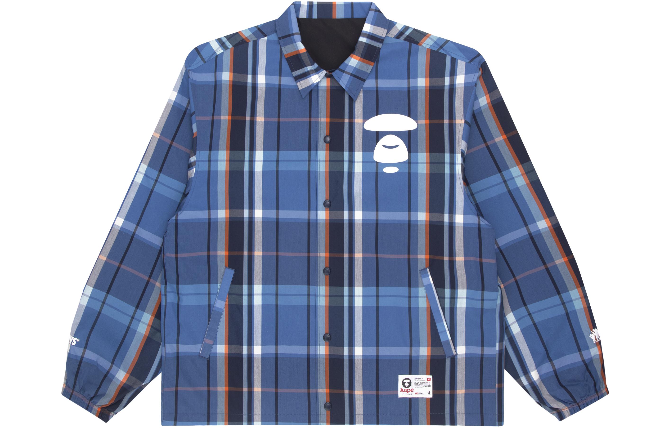 Aape Клетчатая куртка-рубашка с логотипом, Blue BLA
Aape Клетчатая куртка-рубашка с логотипом, Blue BLA
