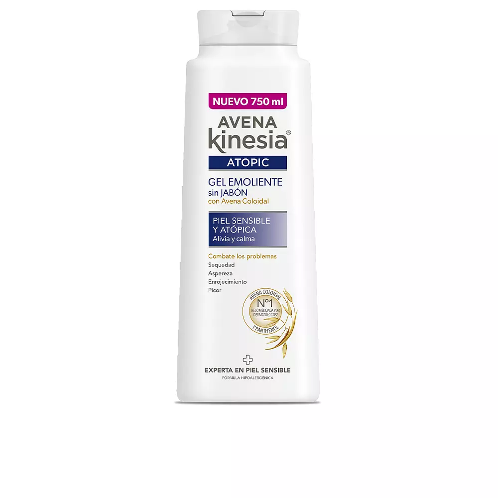 Гель для душа Avenatopic gel emoliente sin jabón Avena Kinesia, 750 мл. 
Гель для душа Avenatopic gel emoliente sin jabón Avena Kinesia, 750 мл.