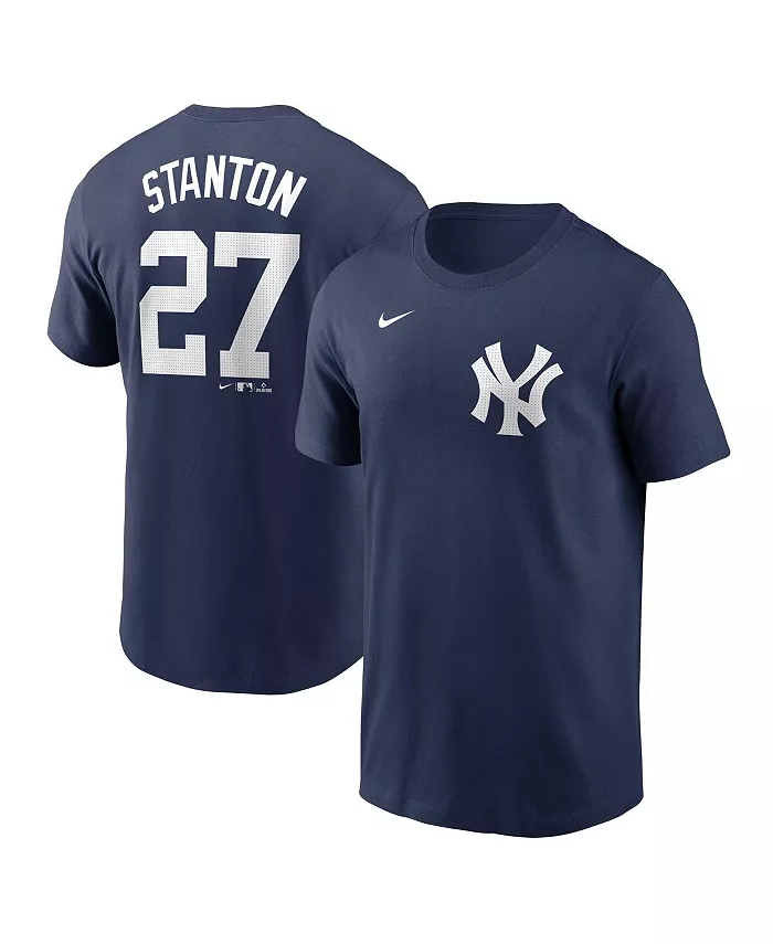 Мужская футболка New York Yankees с именем и номером Giancarlo Stanton, цвет navy, коллекция Fuse Nike
Мужская футболка New York Yankees с именем и номером Giancarlo Stanton, цвет navy, коллекция Fuse Nike
