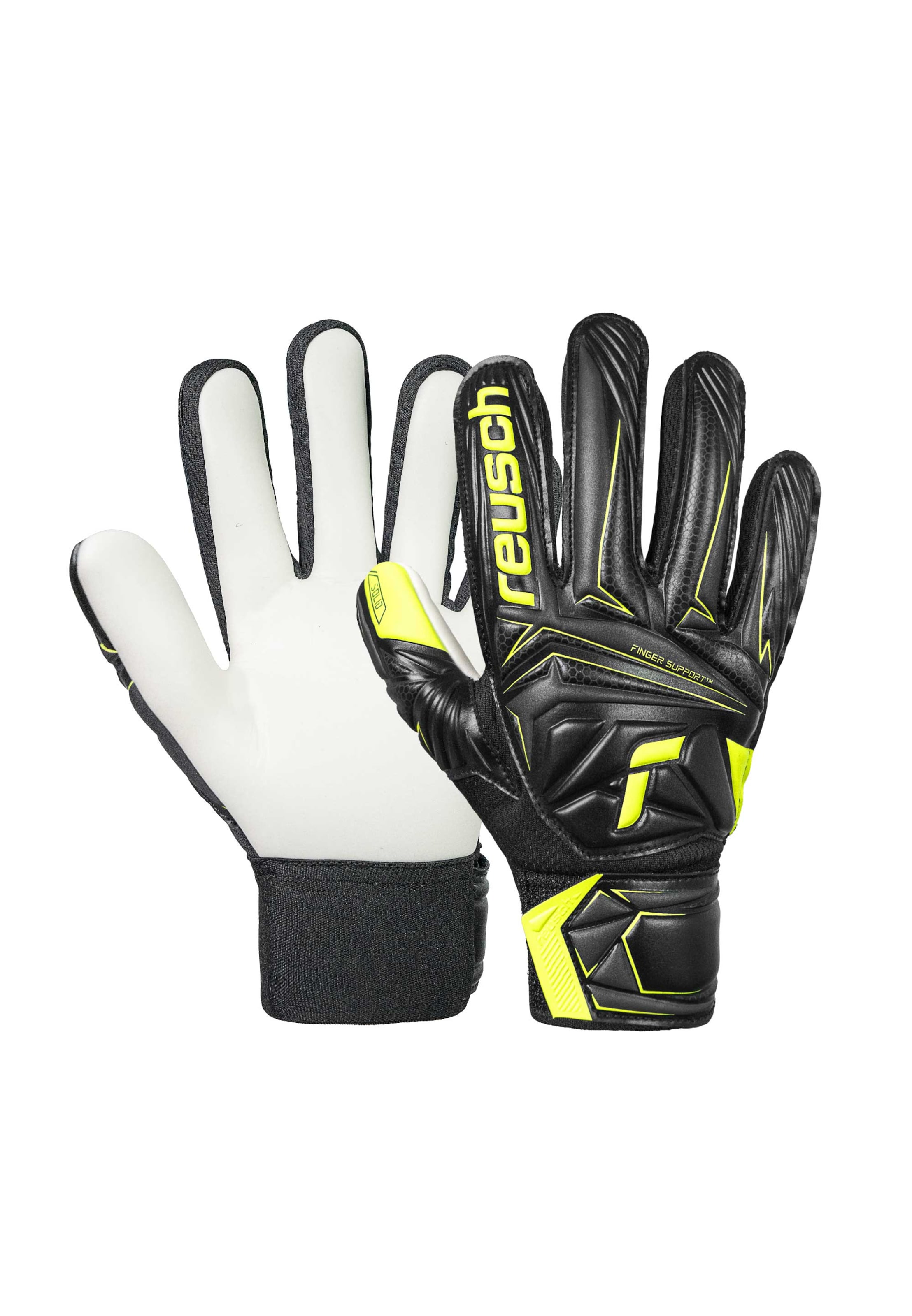 REUSCH Атлетические перчатки 'Attrakt Starter Solid Finger Support Junior' в черном цвете
REUSCH Атлетические перчатки 'Attrakt Starter Solid Finger Support Junior' в черном цвете