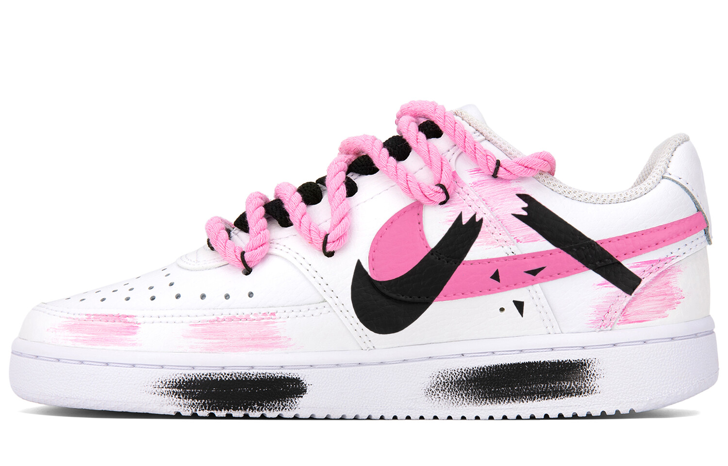 Кеды, обувь для скейтборда Court Vision унисекс с низким верхом Nike, черный/белый/розовый
Кеды, обувь для скейтборда Court Vision унисекс с низким верхом Nike, черный/белый/розовый