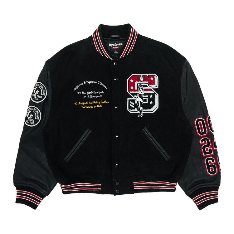 Куртка Supreme x HYSTERIC GLAMOUR Varsity Jacket, Black
Куртка Supreme x HYSTERIC GLAMOUR Varsity Jacket, Black