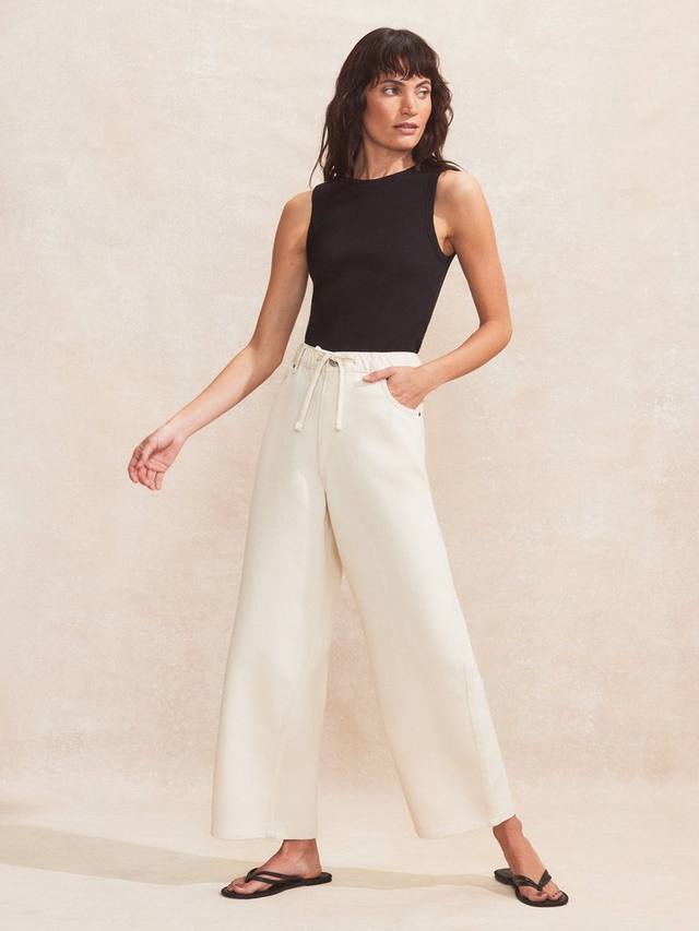 Хлопковые джинсы на шнурке Ro&Zo
Хлопковые джинсы на шнурке Ro&Zo