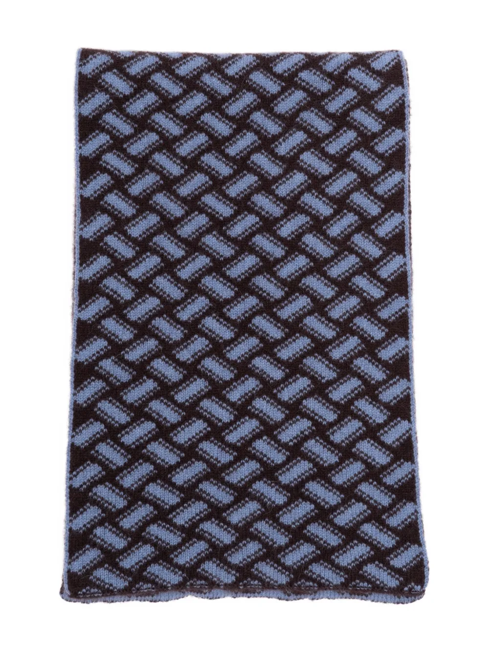 Кашемировый шарф с геометрическим узором Drumohr, синий
Кашемировый шарф с геометрическим узором Drumohr, синий