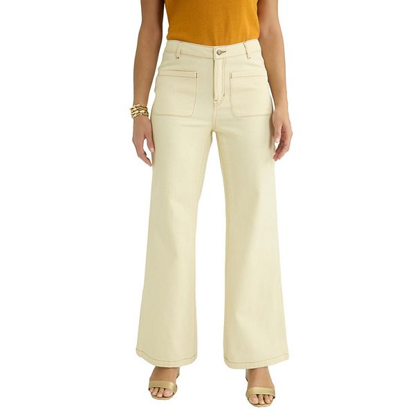 Женские джинсы plus size с контрастной строчкой и широкими штанинами Jessica London
Женские джинсы plus size с контрастной строчкой и широкими штанинами Jessica London