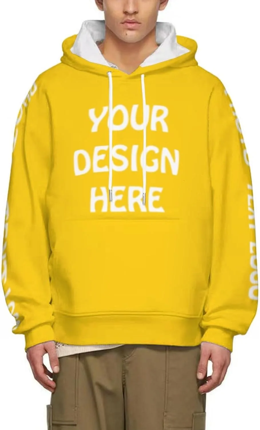 Капюшон с принтом спереди и сзади
Капюшон с принтом спереди и сзади