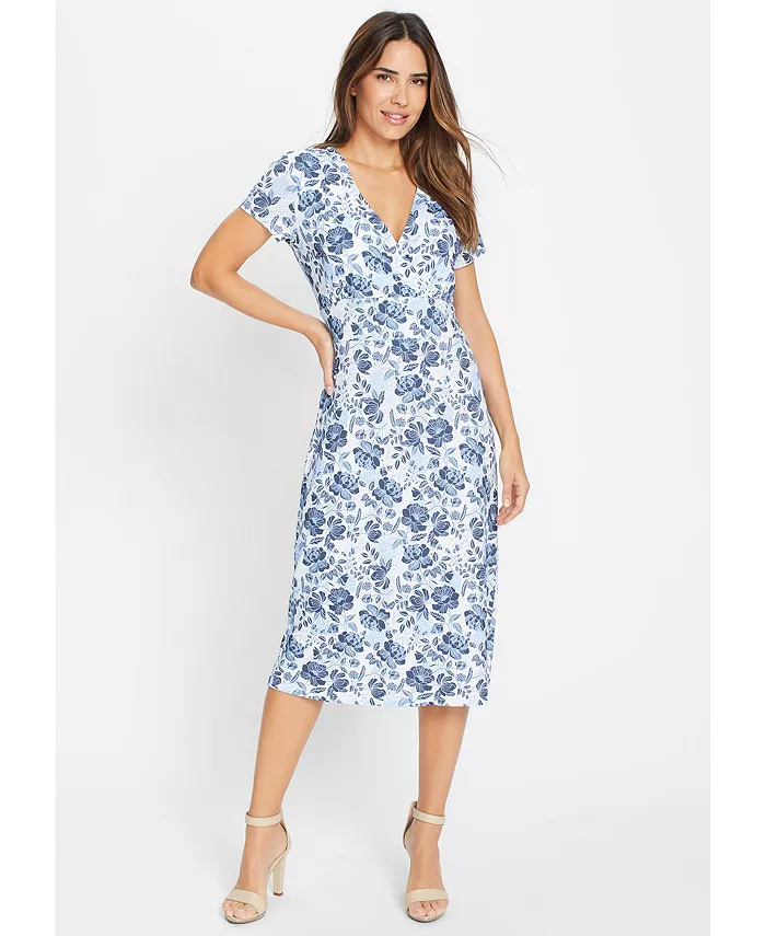 Женское трикотажное платье с цветочным принтом Prairie Olsen, синий
Женское трикотажное платье с цветочным принтом Prairie Olsen, синий