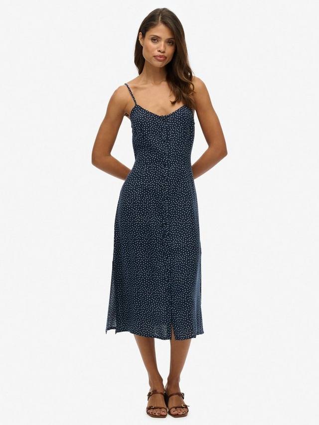 Платье-миди Spot с запахом и тонкими бретелями Superdry, Navy/White
Платье-миди Spot с запахом и тонкими бретелями Superdry, Navy/White