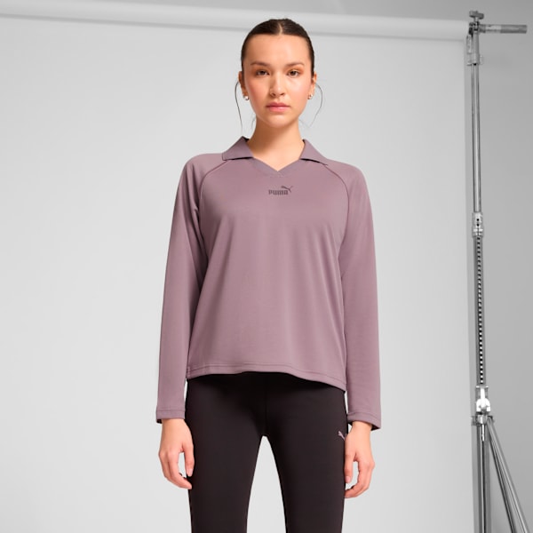 Женская рубашка-поло с длинным рукавом Puma Essentials Animal Print, фиолетовый
Женская рубашка-поло с длинным рукавом Puma Essentials Animal Print, фиолетовый