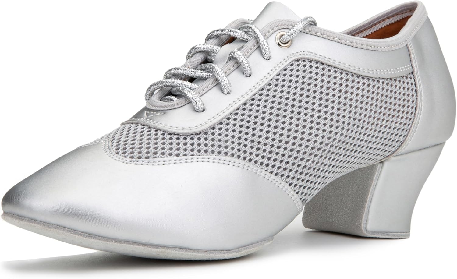 Женские танцевальные туфли RoseMoli 2 для практики, латинские танцевальные туфли, шнуровка, бальные, современные, сальса, ритмика, обувь для обучения и профессиональных выступлений, серебро
Женские танцевальные туфли RoseMoli 2 для практики, латинские танцевальные туфли, шнуровка, бальные, современные, сальса, ритмика, обувь для обучения и профессиональных выступлений, серебро