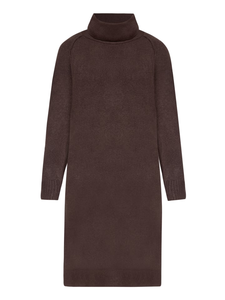 CARTOON Коричневое вязаное платье с высоким воротником
CARTOON Коричневое вязаное платье с высоким воротником
