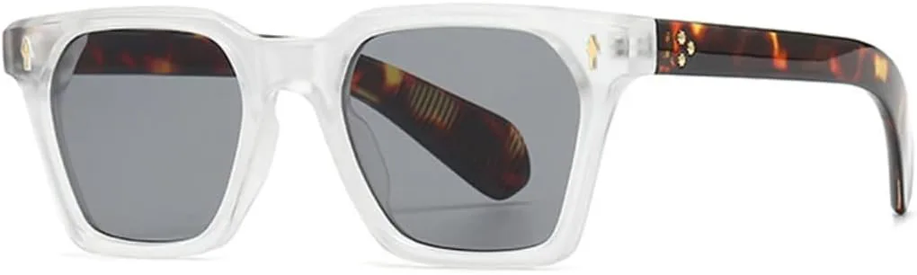 Ретро квадратные солнцезащитные очки для женщин с заклепками, градиентные, защита от УФ-излучения UV400, ретро-панк для мужчин UATXTAU, Clear Leopard Grey
Ретро квадратные солнцезащитные очки для женщин с заклепками, градиентные, защита от УФ-излучения UV400, ретро-панк для мужчин UATXTAU, Clear Leopard Grey