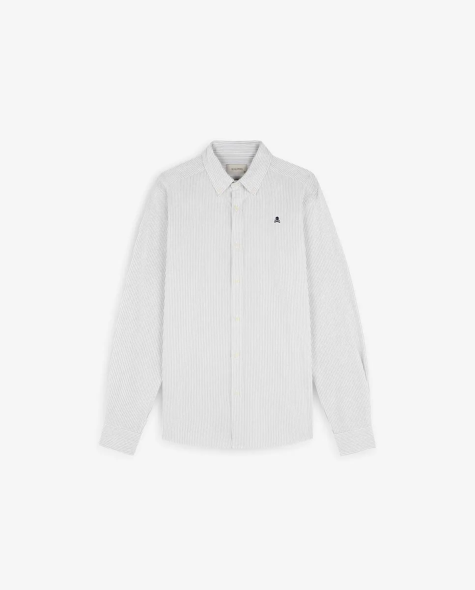 Мужская хлопковая рубашка в полоску Scalpers, серый
Мужская хлопковая рубашка в полоску Scalpers, серый