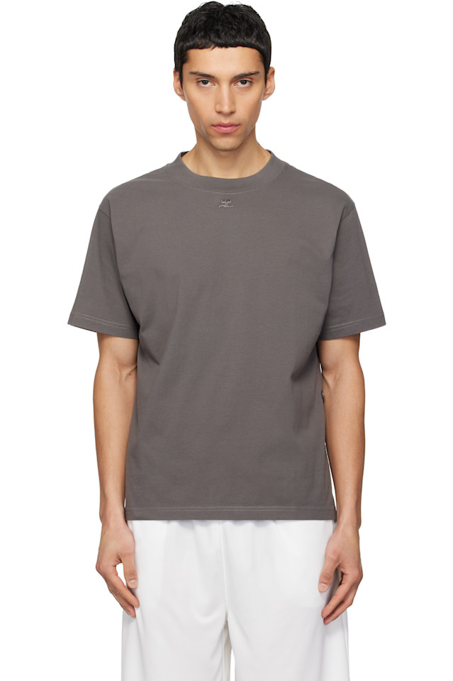 Courrèges Серая футболка с витым логотипом
Courrèges Серая футболка с витым логотипом