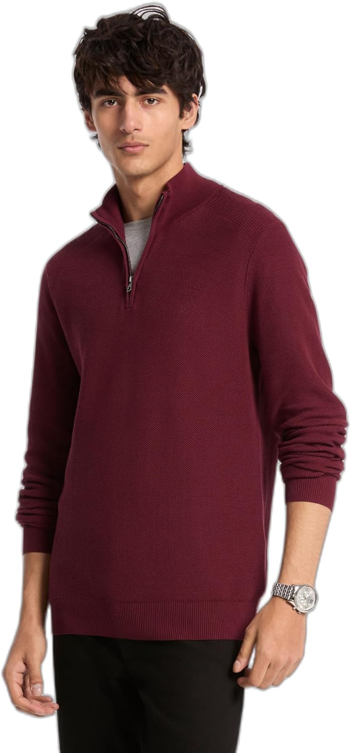Michael Kors мужской свитер Mouline с застежкой на четверть, Oxblood
Michael Kors мужской свитер Mouline с застежкой на четверть, Oxblood