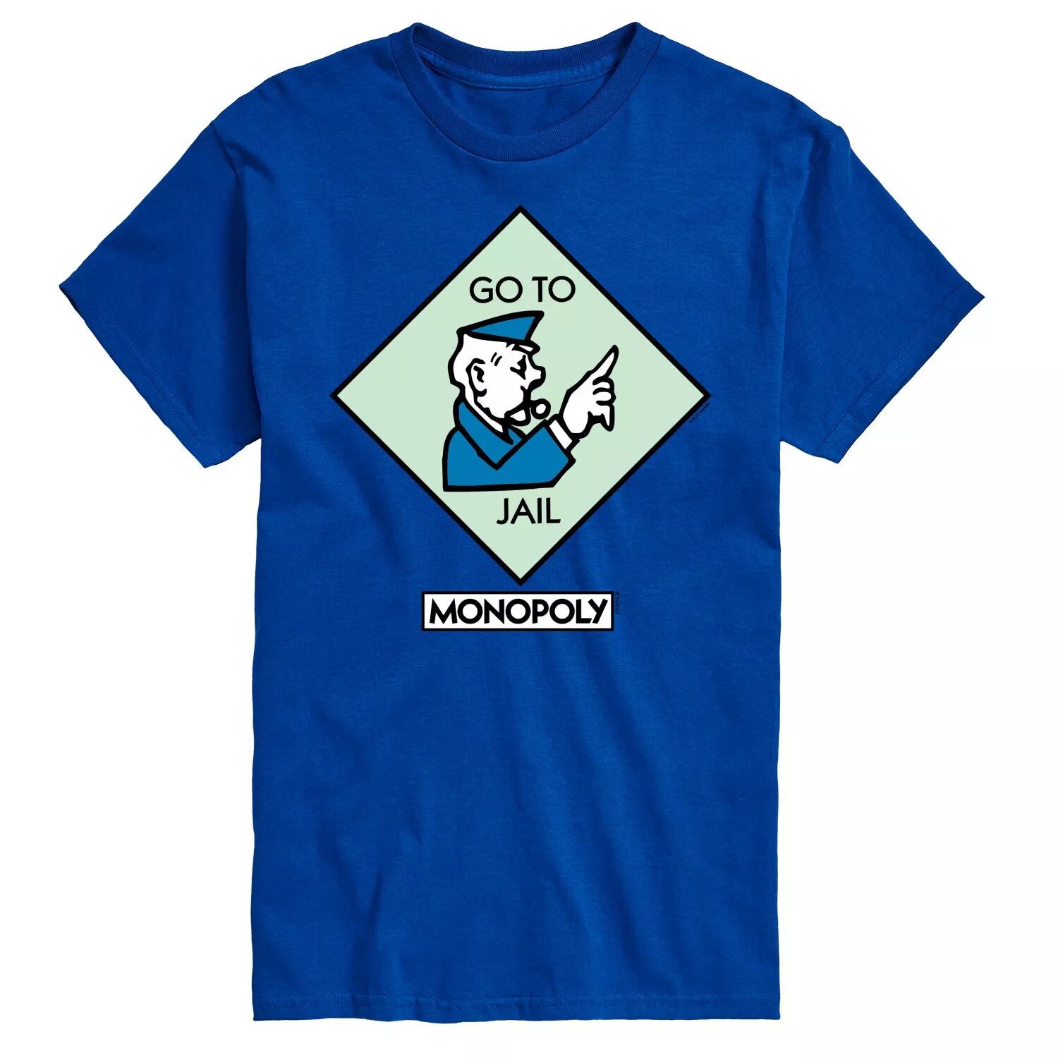 Футболка с квадратным рисунком Big & Tall Monopoly Go To Jail Licensed Character, синий
Футболка с квадратным рисунком Big & Tall Monopoly Go To Jail Licensed Character, синий