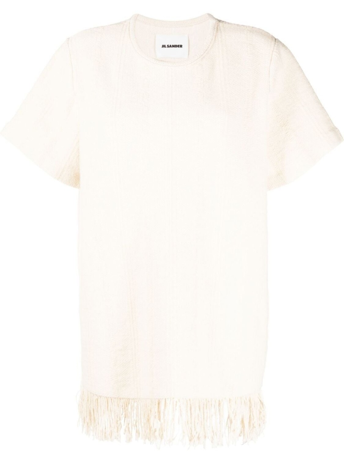 Jil Sander трикотажный топ с бахромой, нейтральный цвет 
Jil Sander трикотажный топ с бахромой, нейтральный цвет