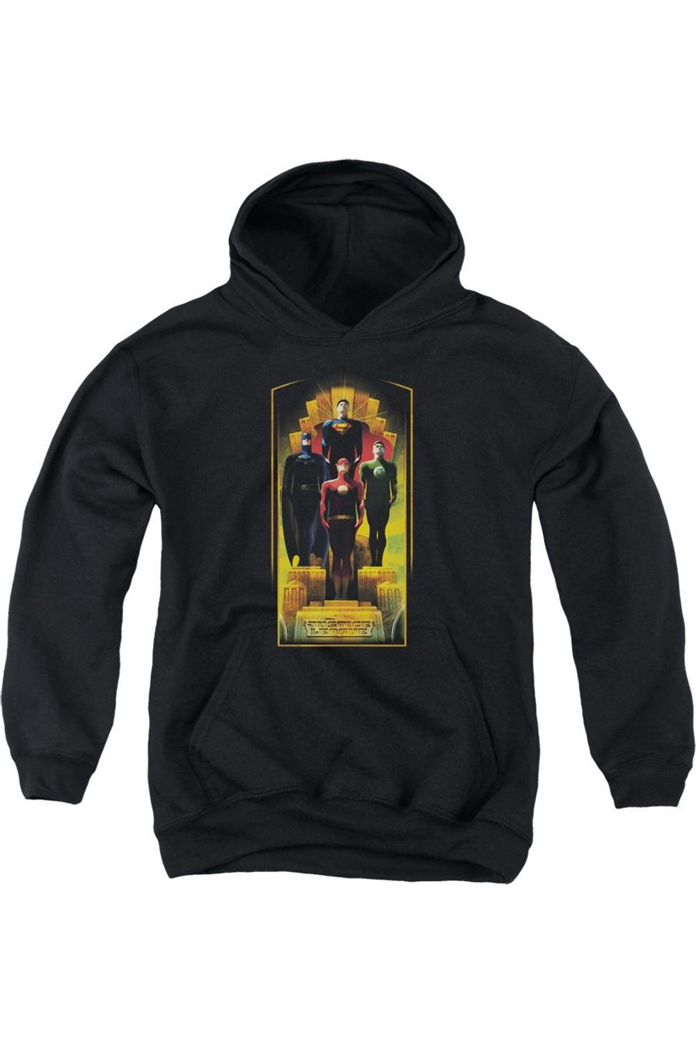 Молодежная толстовка с капюшоном Justice League of America Gildan, черный
Молодежная толстовка с капюшоном Justice League of America Gildan, черный