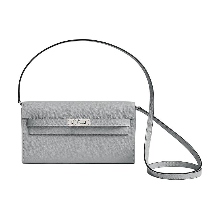HERMES Кошелек Kelly To Go из телячьей кожи Epsom для женщин, цвет Mist Gray
HERMES Кошелек Kelly To Go из телячьей кожи Epsom для женщин, цвет Mist Gray