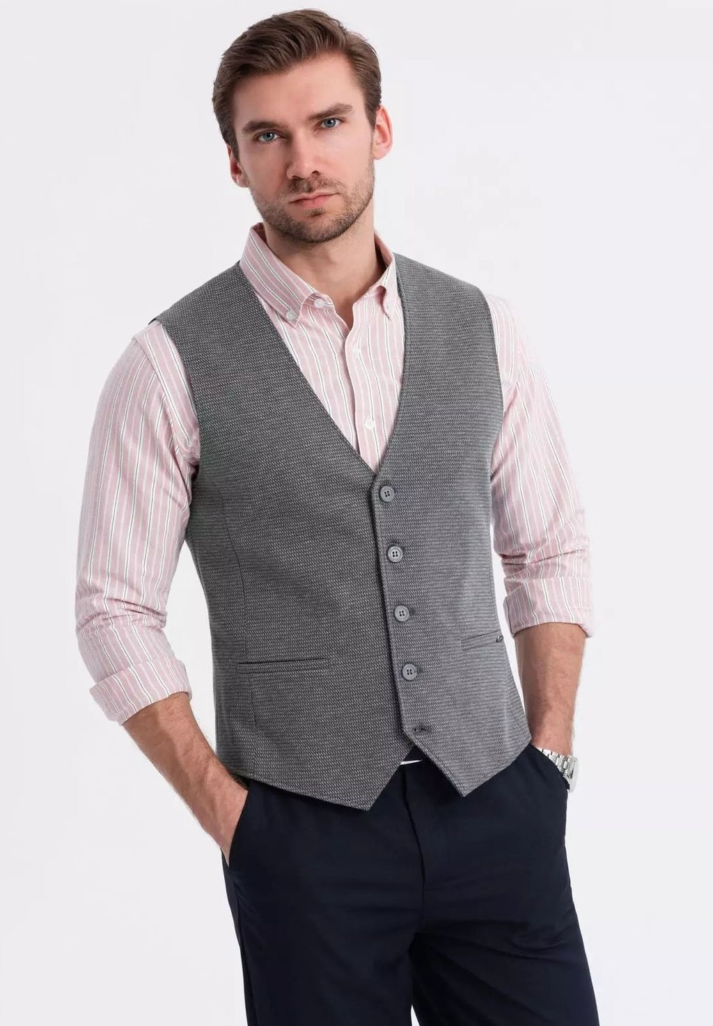 Элегантный жилет ELEGANT STRUCTURED Ombre, темно-серый
Элегантный жилет ELEGANT STRUCTURED Ombre, темно-серый