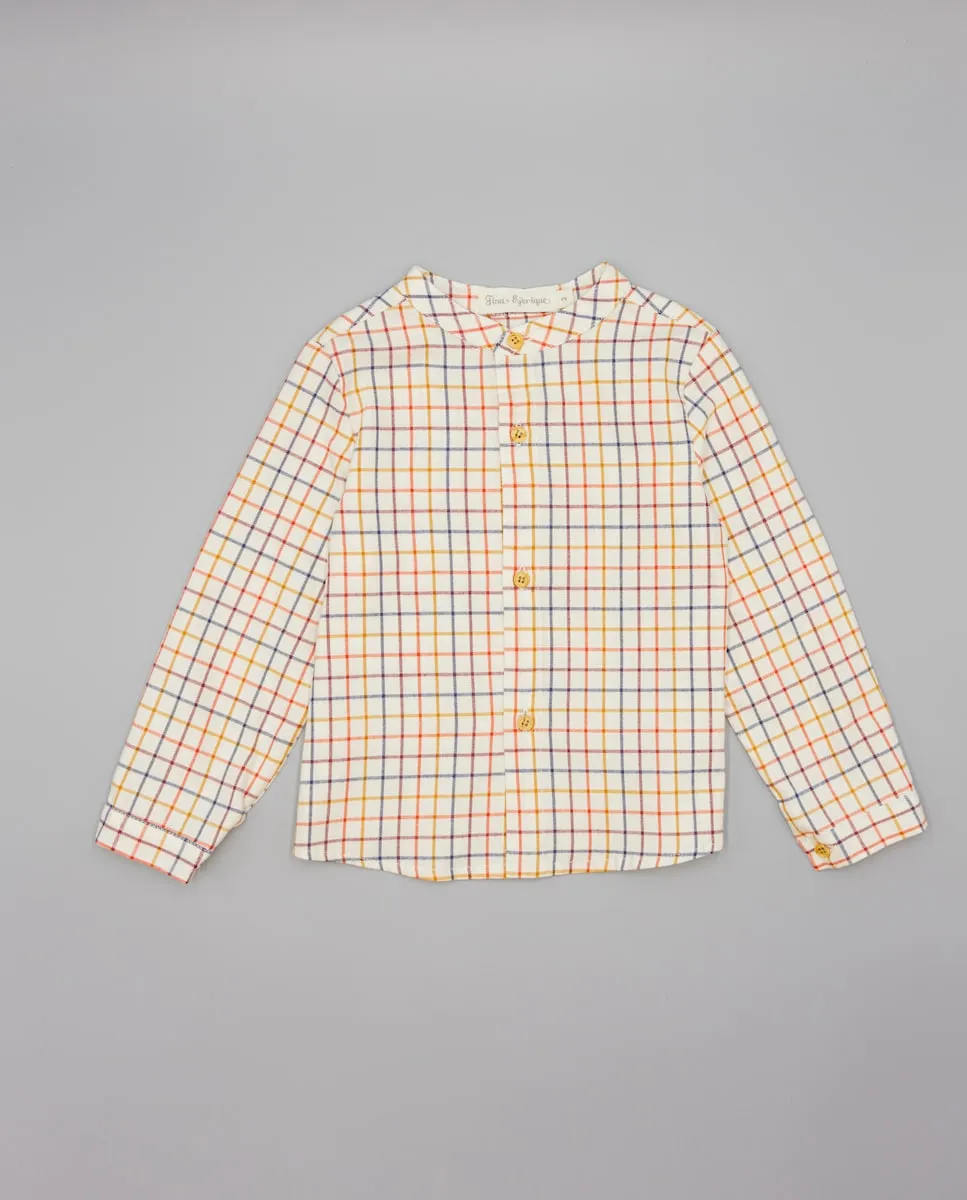 Детская рубашка с воротником-стойкой Fina Ejerique, мультиколор
Детская рубашка с воротником-стойкой Fina Ejerique, мультиколор