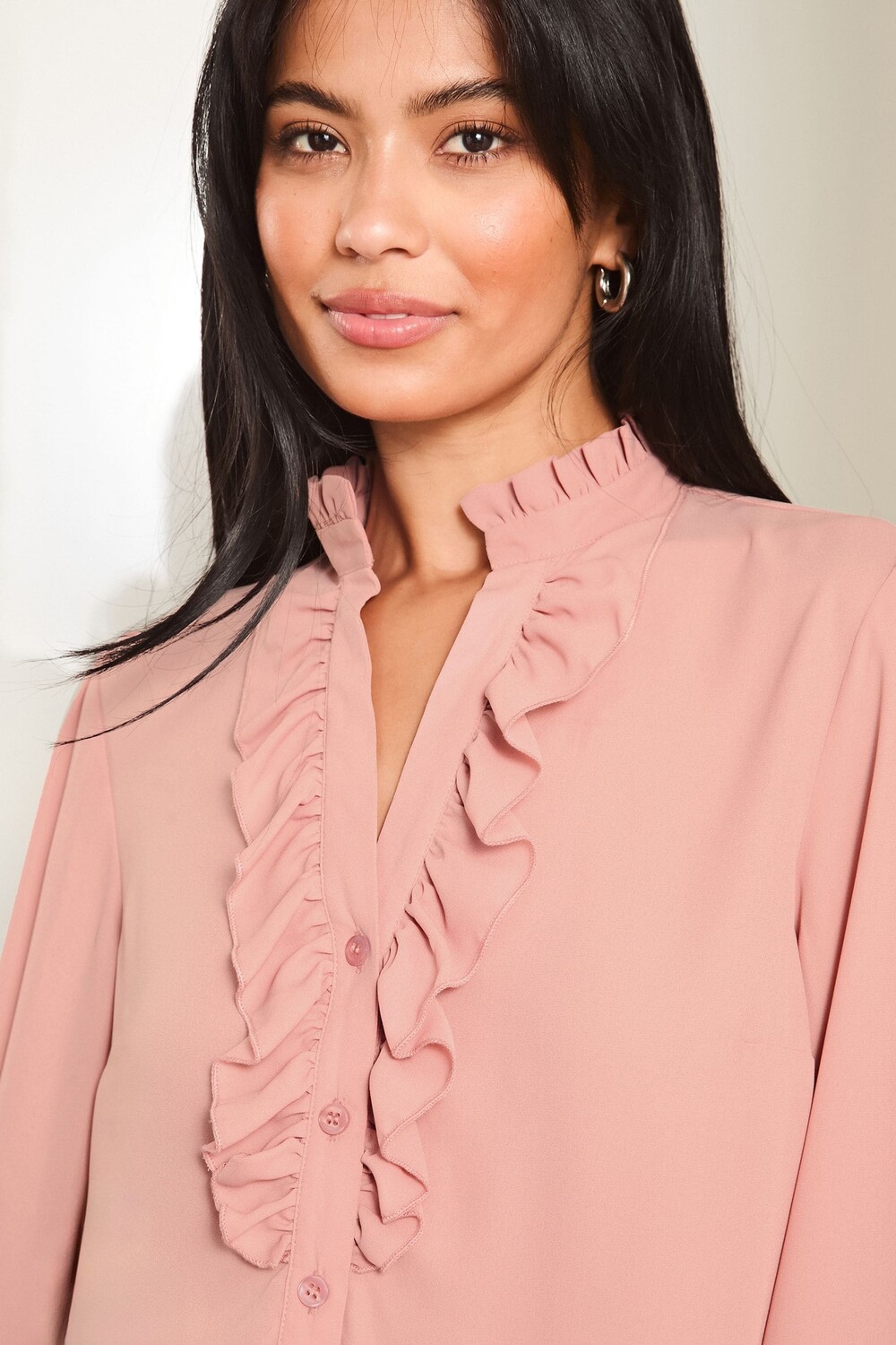 Блузка с оборками и V образным вырезом Lipsy, розовый
Блузка с оборками и V образным вырезом Lipsy, розовый