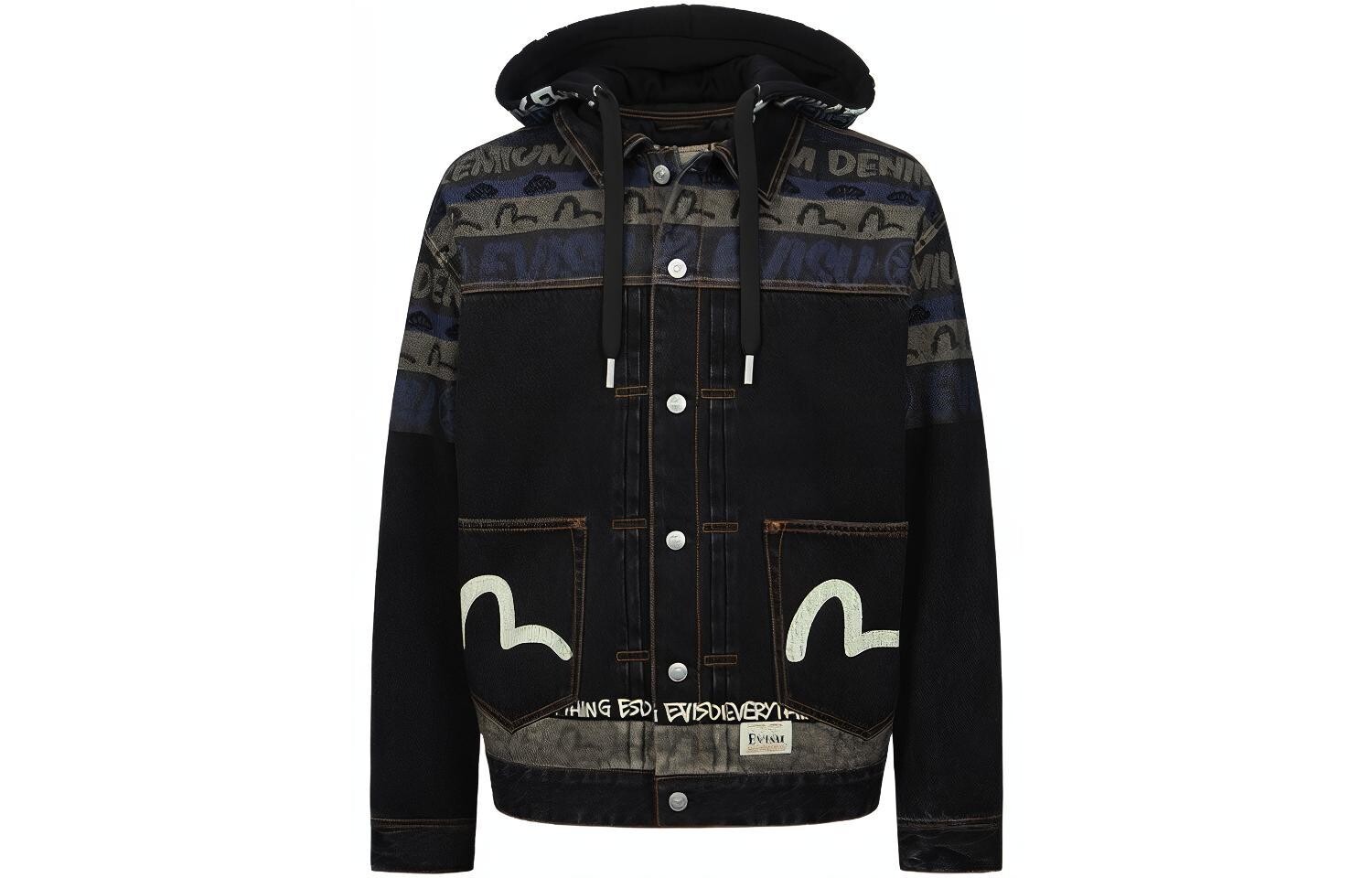 Джинсовая куртка мужская черная Evisu, черный
Джинсовая куртка мужская черная Evisu, черный