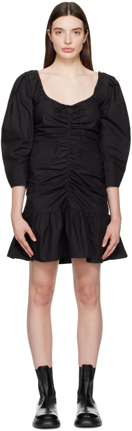 Черное мини-платье со сборками Ganni, Черный, Черное мини-платье со сборками Ganni
Черное мини-платье со сборками Ganni, Черный, Черное мини-платье со сборками Ganni