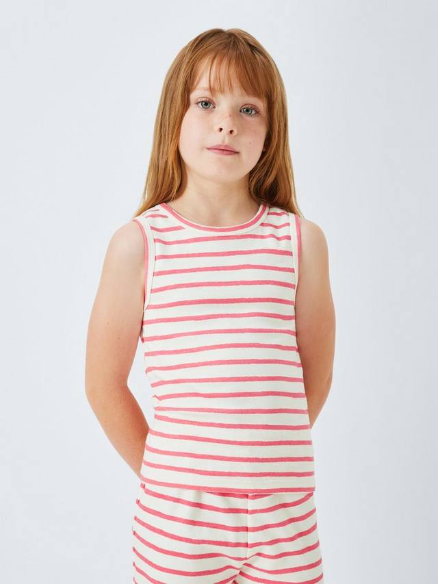 Детский комбинированный полосатый жилет для пижамы Jonn Lewis John Lewis, Pink
Детский комбинированный полосатый жилет для пижамы Jonn Lewis John Lewis, Pink