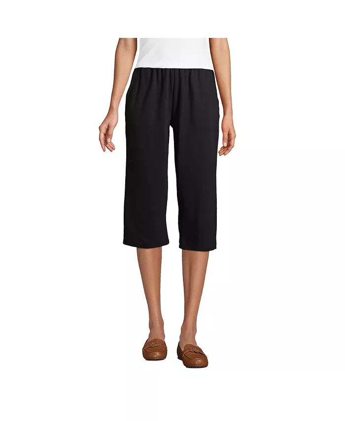 Женские спортивные трикотажные брюки-капри с высокой посадкой и эластичной резинкой на талии Lands' End, черный
Женские спортивные трикотажные брюки-капри с высокой посадкой и эластичной резинкой на талии Lands' End, черный