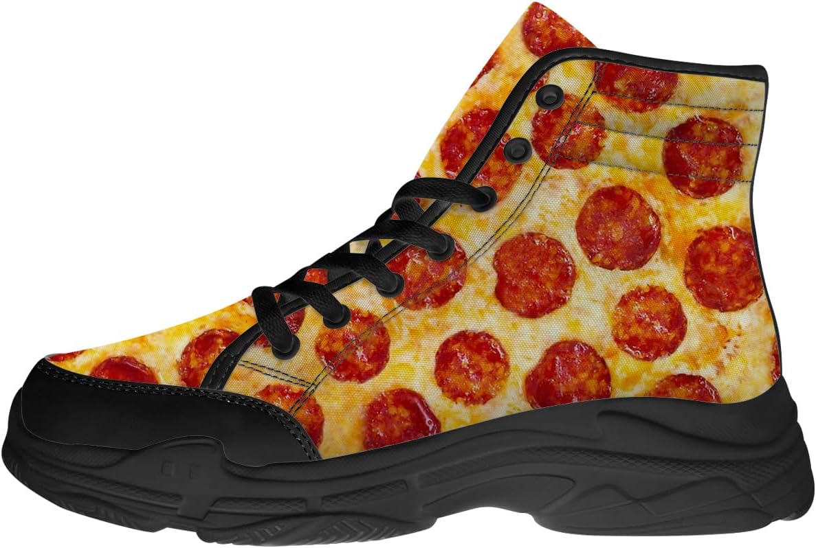 Мужские и женские высокие кроссовки с 3D принтом еды, текстильные платформенные туфли на шнуровке, подарки для нее и него Generic, 3102 Pizza
Мужские и женские высокие кроссовки с 3D принтом еды, текстильные платформенные туфли на шнуровке, подарки для нее и него Generic, 3102 Pizza