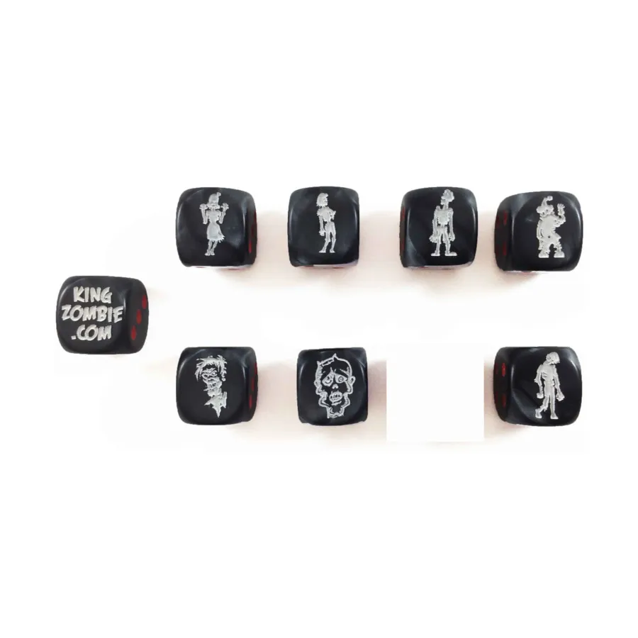 Набор кубиков зомби — графитовый с красным (8), Zombie Dice
Набор кубиков зомби — графитовый с красным (8), Zombie Dice