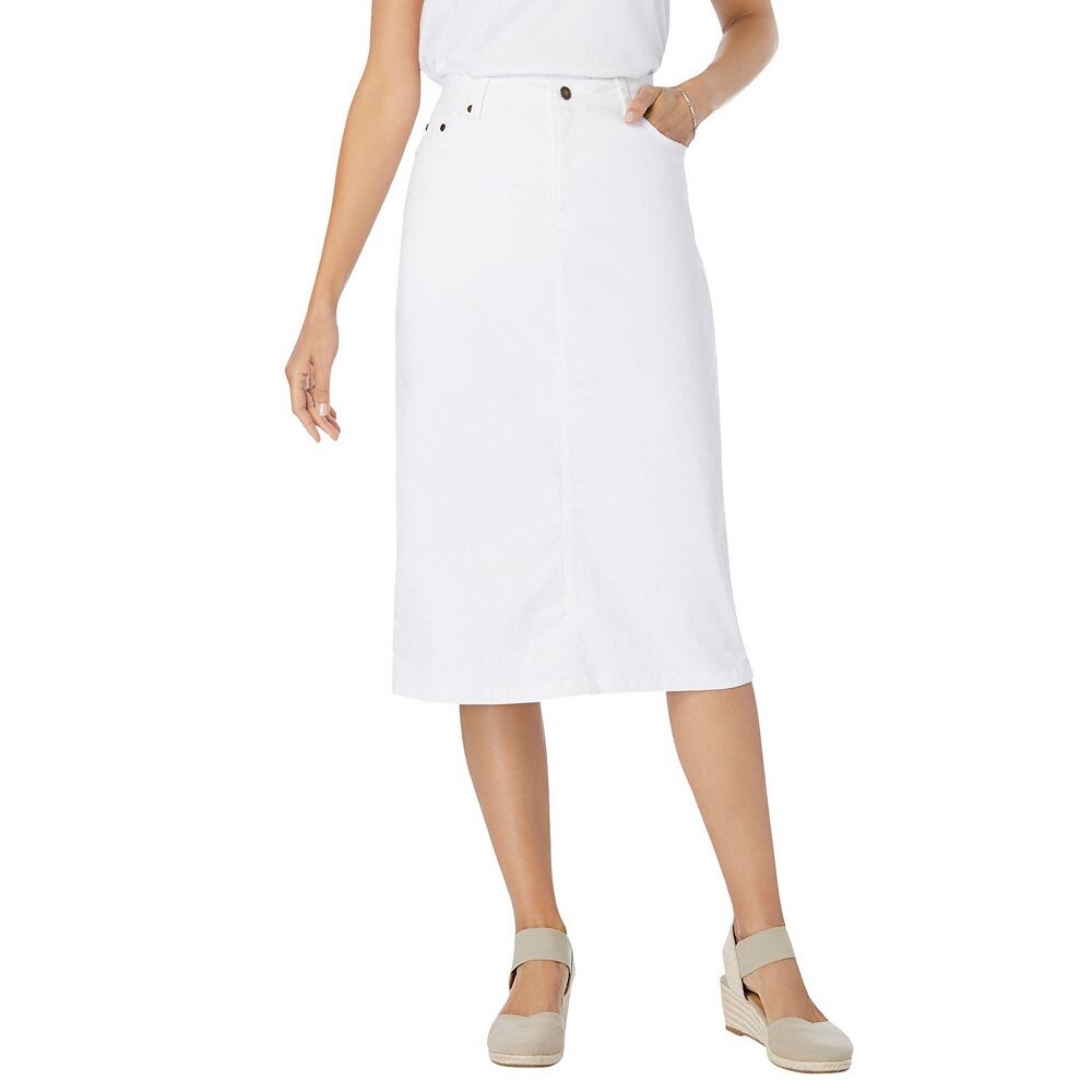 Женщина в женской эластичной джинсовой юбке больших размеров Woman Within, белый
Женщина в женской эластичной джинсовой юбке больших размеров Woman Within, белый