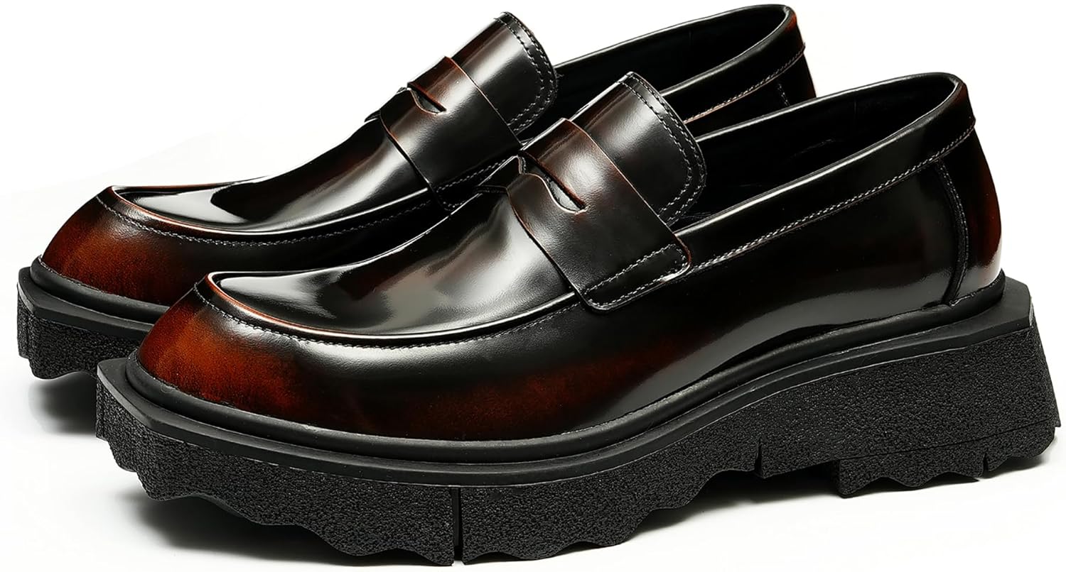 Мужские лоферы Santimon, слипоны, формальные, из лакированной кожи, пенни-лоферы, модные, для выпускного, свадьбы, делового повседневного ношения, с толстой подошвой, для ходьбы, Coffee
Мужские лоферы Santimon, слипоны, формальные, из лакированной кожи, пенни-лоферы, модные, для выпускного, свадьбы, делового повседневного ношения, с толстой подошвой, для ходьбы, Coffee