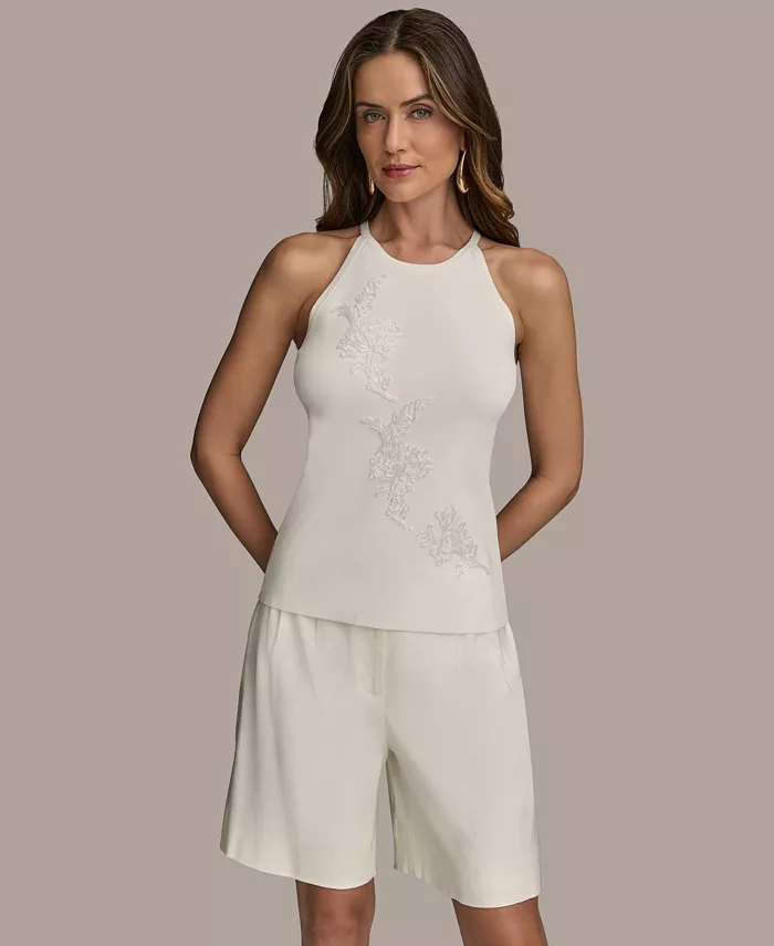 Женский топ без рукавов с декоративными элементами Donna Karan New York, белый
Женский топ без рукавов с декоративными элементами Donna Karan New York, белый