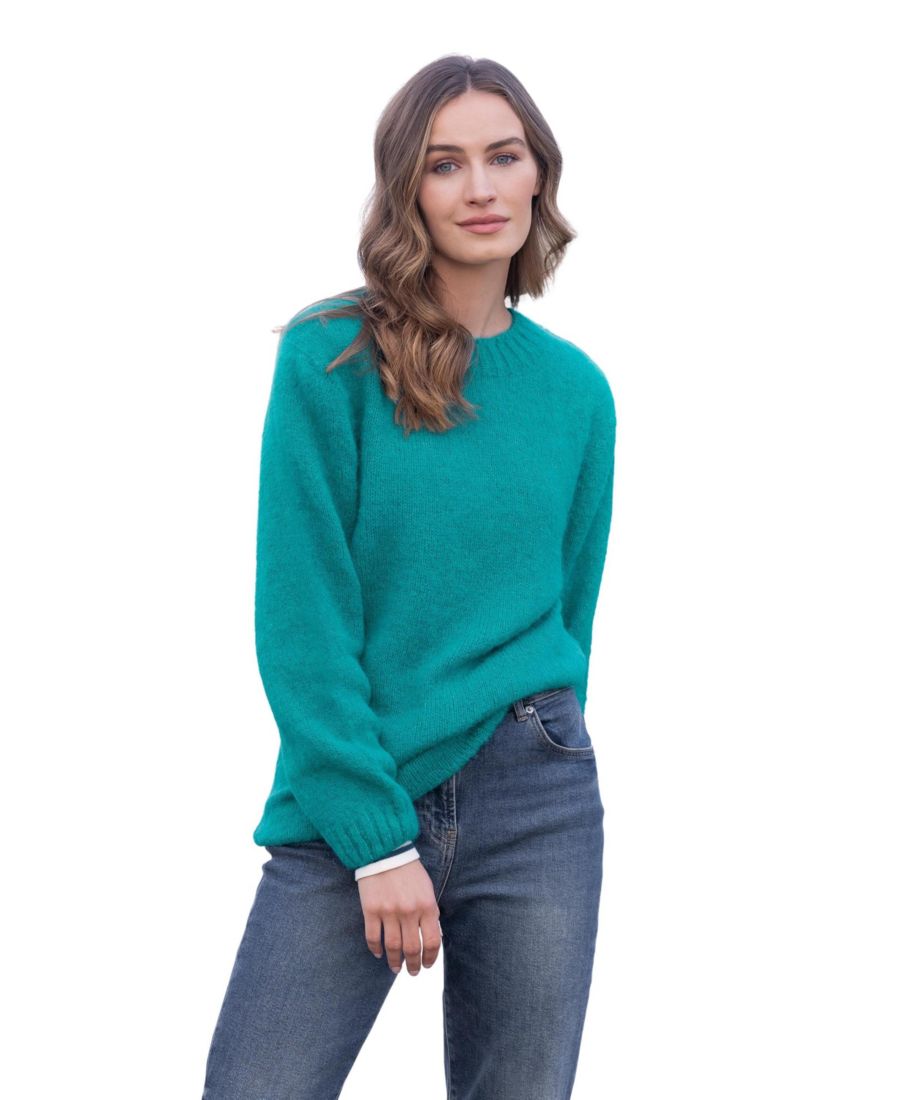 Женский свитер из альпаки и хлопка свободного кроя Celtic & Co, Sea green
Женский свитер из альпаки и хлопка свободного кроя Celtic & Co, Sea green