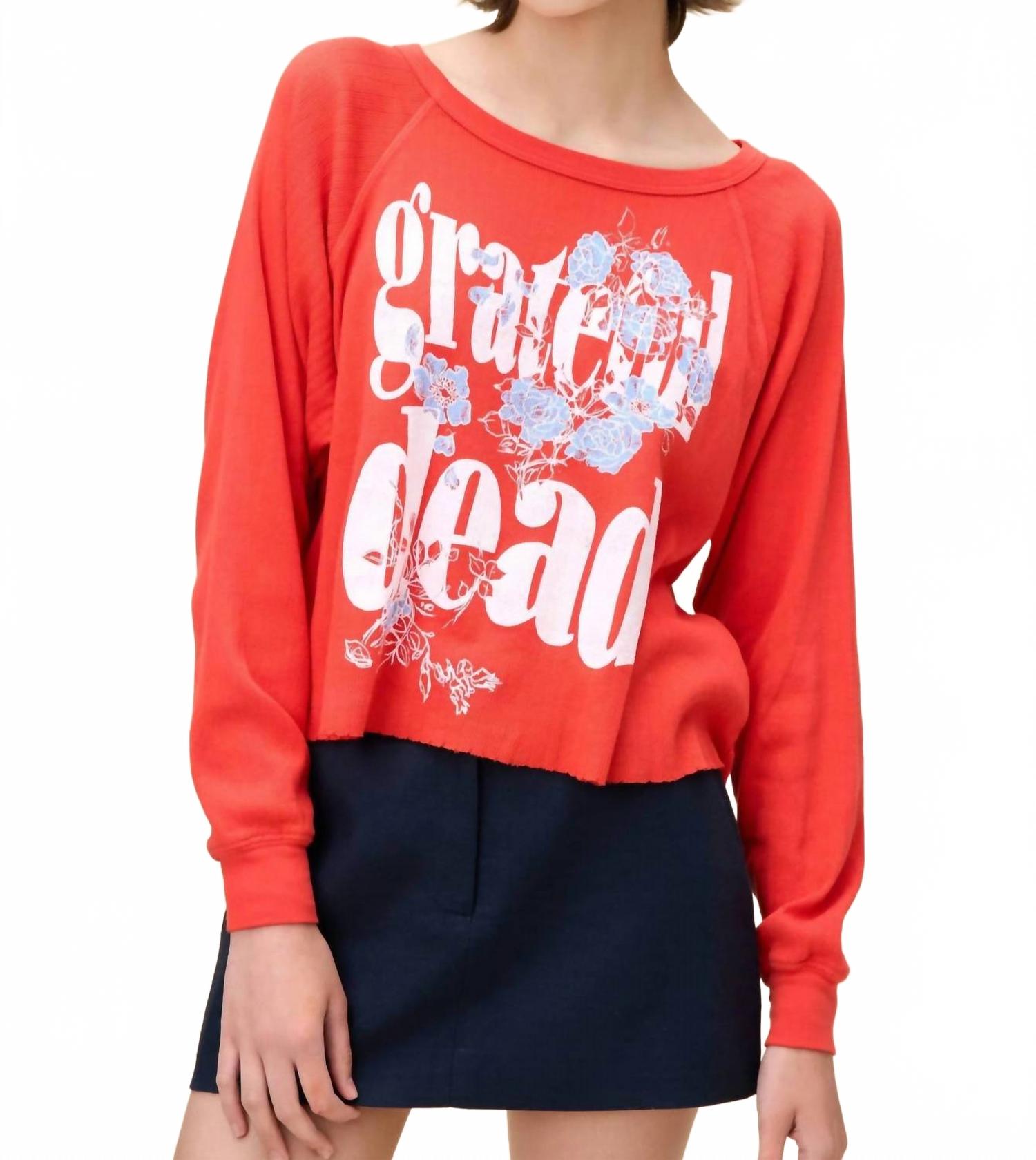 Топ с длинными рукавами реглан Grateful Dead Blooming Flowers в цвете Radiant Watermelon DAYDREAMER, Radiant Watermelon
Топ с длинными рукавами реглан Grateful Dead Blooming Flowers в цвете Radiant Watermelon DAYDREAMER, Radiant Watermelon