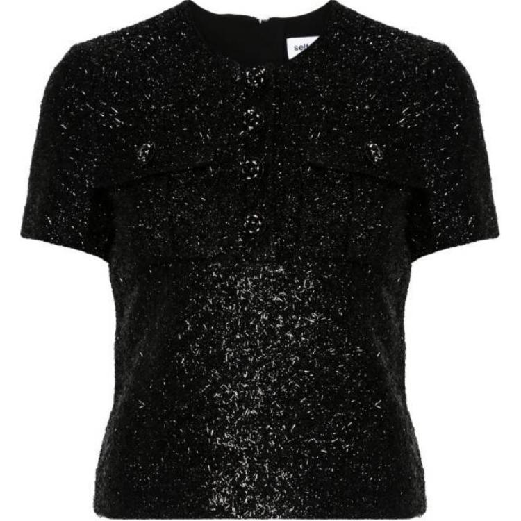 Свитер-бомбер Bouclé Self-portrait, черный
Свитер-бомбер Bouclé Self-portrait, черный