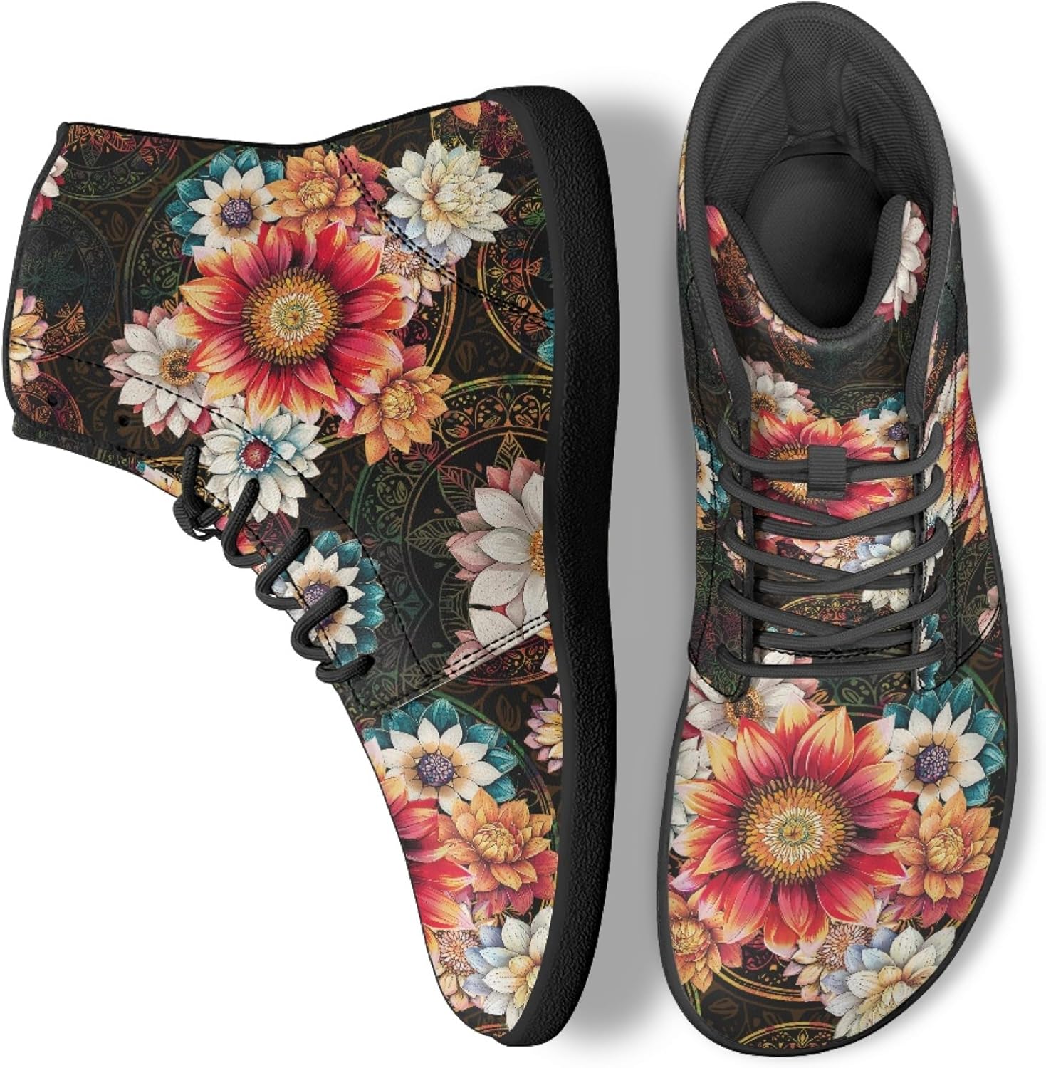 Кроссовки унисекс Бохо с принтом мандалы, босоножки с высоким верхом из PU-кожи для улицы Arleeorkee, Boho Bossoms Mandala
Кроссовки унисекс Бохо с принтом мандалы, босоножки с высоким верхом из PU-кожи для улицы Arleeorkee, Boho Bossoms Mandala