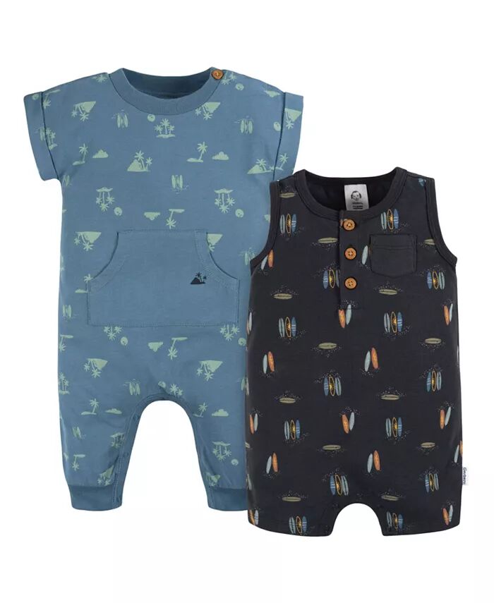 Комплект из 2 комбинезонов для девочек с короткими и длинными штанинами Gerber, синий
Комплект из 2 комбинезонов для девочек с короткими и длинными штанинами Gerber, синий