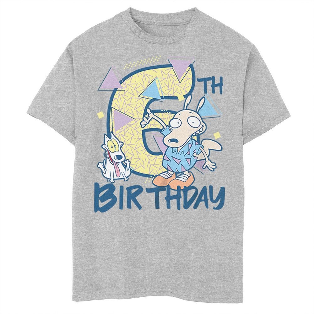 Футболка с рисунком Rocko & Spunky на 6-й день рождения для мальчиков 8–20 лет Rocko's Modern Life Rocko & Spunky Licensed Character, цвет Athletic Heather
Футболка с рисунком Rocko & Spunky на 6-й день рождения для мальчиков 8–20 лет Rocko's Modern Life Rocko & Spunky Licensed Character, цвет Athletic Heather