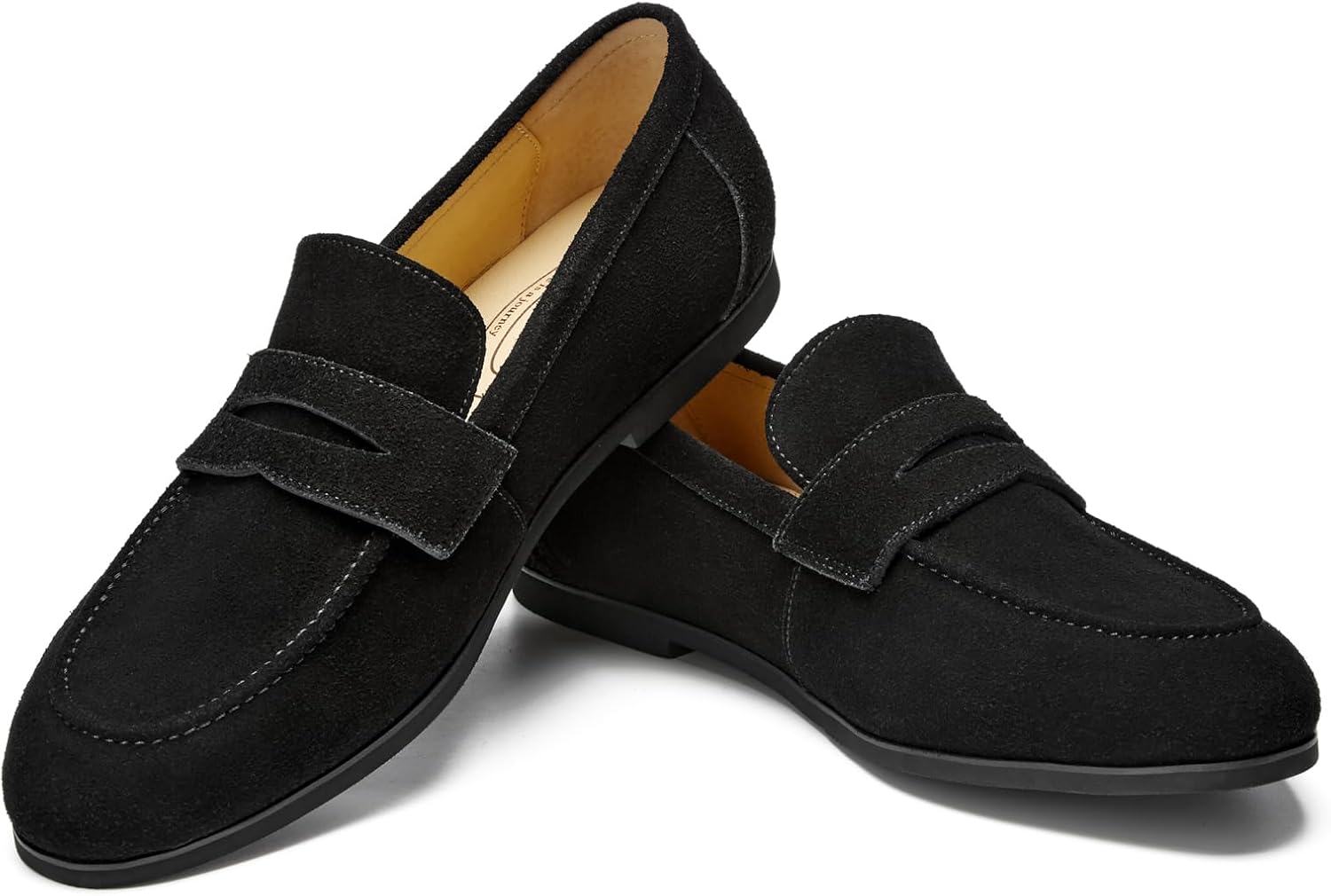 Мужские замшевые Бельгийские лоферы Journey West для мужчин, удобные слипоны, повседневные лоферы с монеткой, черный
Мужские замшевые Бельгийские лоферы Journey West для мужчин, удобные слипоны, повседневные лоферы с монеткой, черный