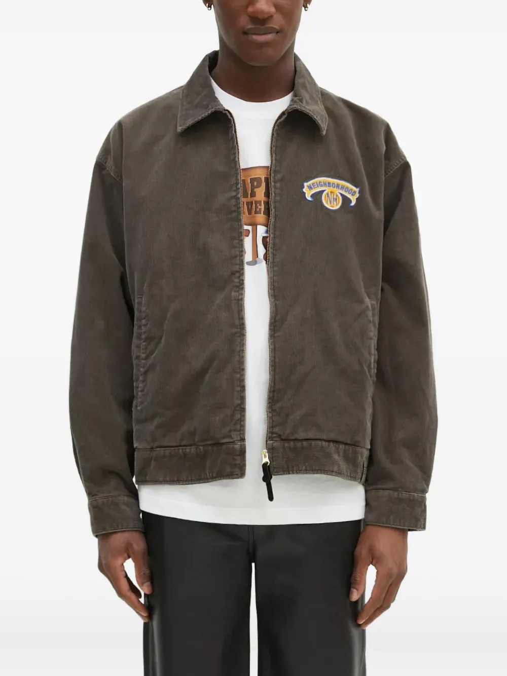 Кожаная куртка на молнии Neighborhood, зеленый
Кожаная куртка на молнии Neighborhood, зеленый