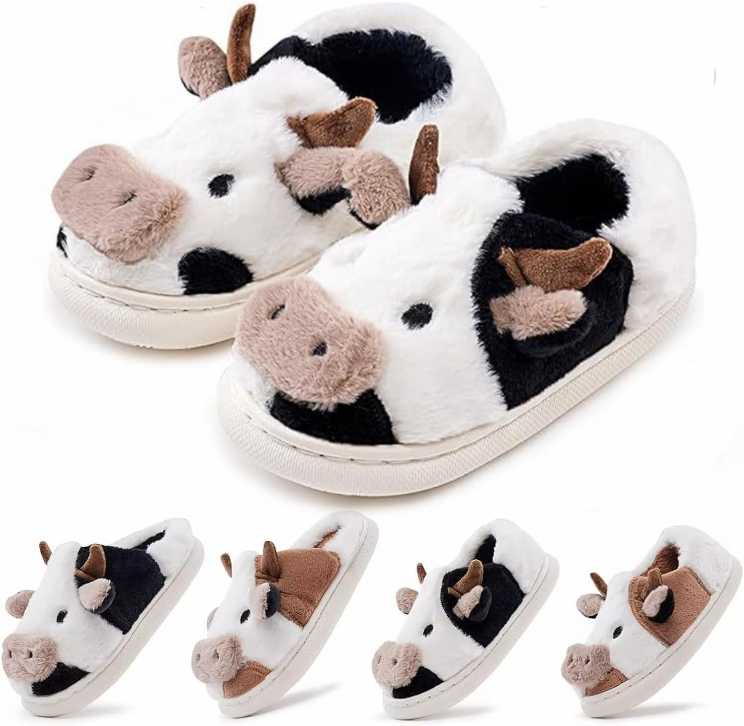 Детские тапочки с коровкой, милые плюшевые домашние тапочки для мальчиков и девочек, противоскользящие, для дома и улицы V Opxin, черный
Детские тапочки с коровкой, милые плюшевые домашние тапочки для мальчиков и девочек, противоскользящие, для дома и улицы V Opxin, черный