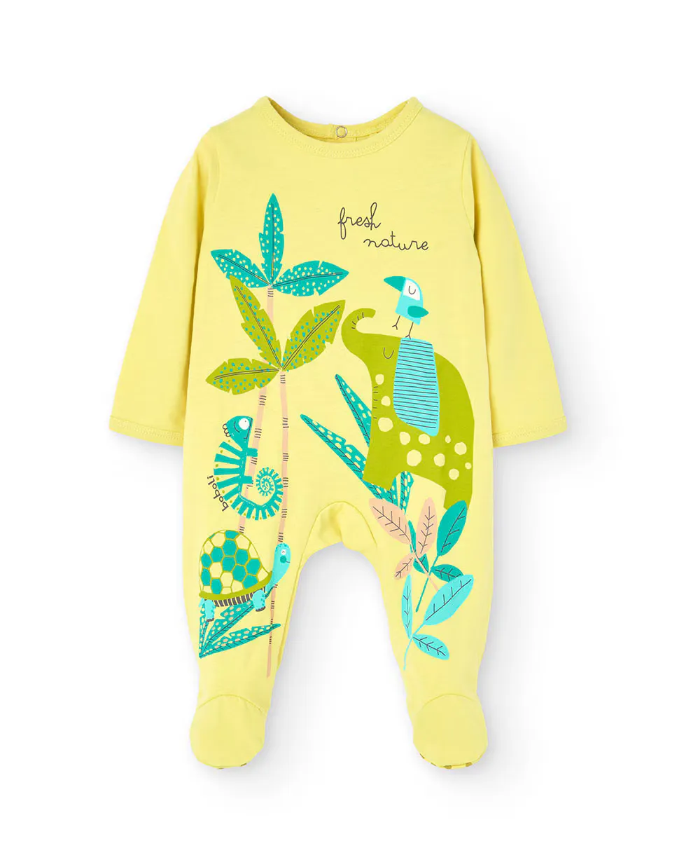 Хлопковый комбинезон для мальчика с принтом спереди Boboli, зеленый
Хлопковый комбинезон для мальчика с принтом спереди Boboli, зеленый