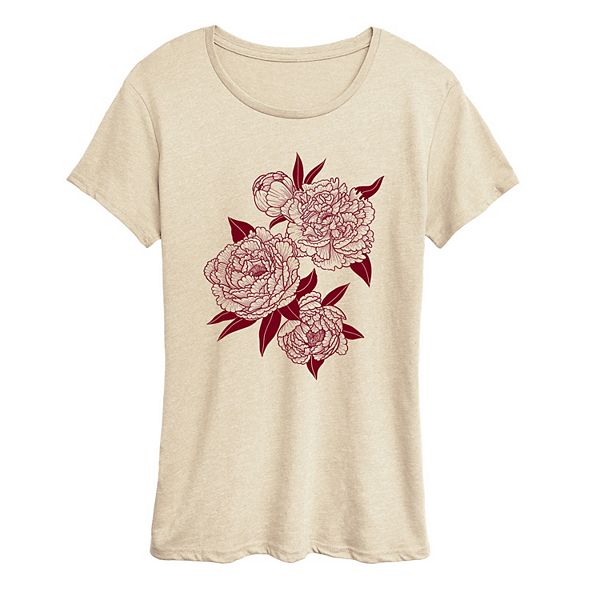 Футболка с пионами для женщин Licensed Character, Beige
Футболка с пионами для женщин Licensed Character, Beige