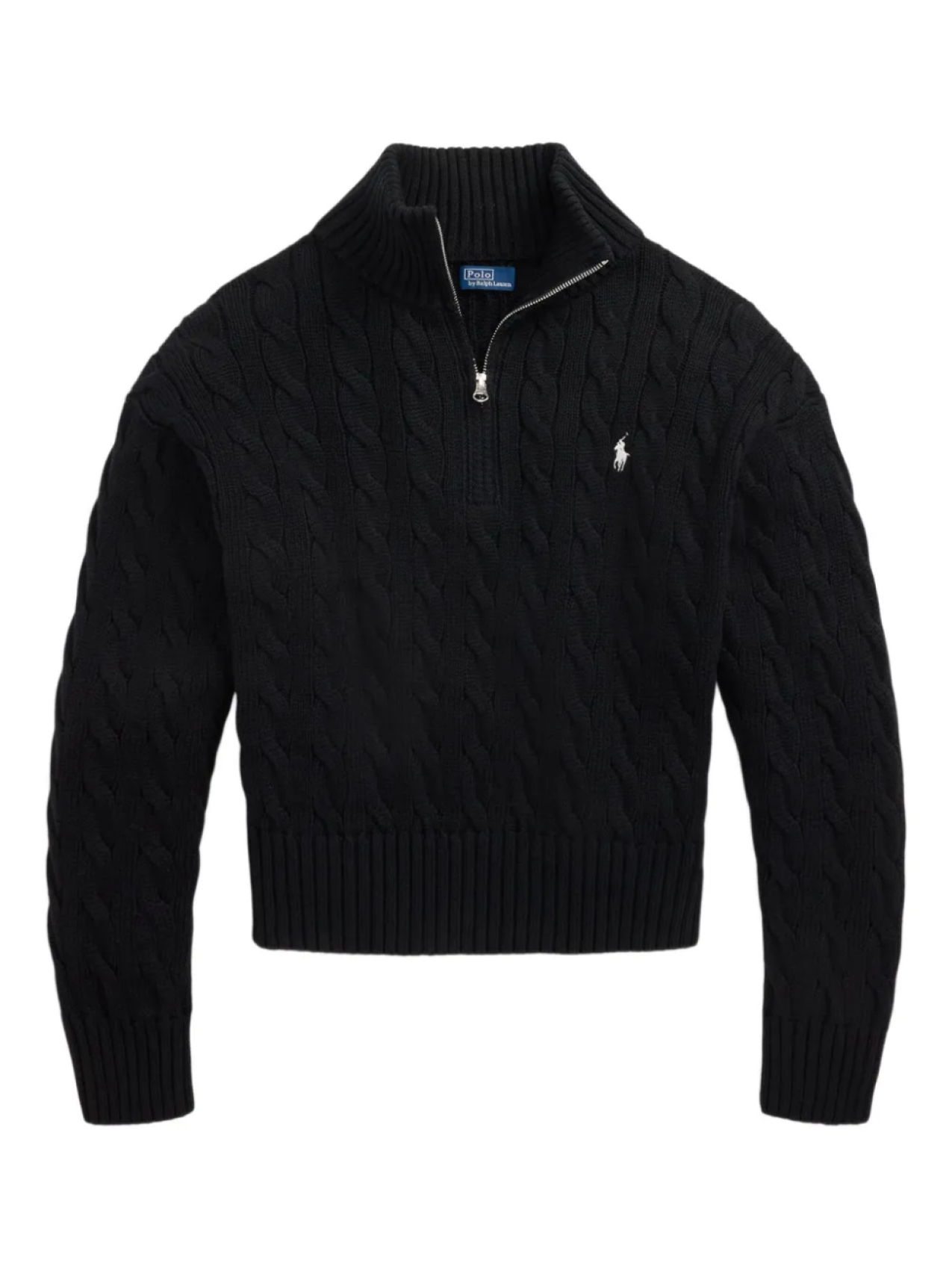 Polo Ralph Lauren джемпер фактурной вязки с воротником на молнии, черный
Polo Ralph Lauren джемпер фактурной вязки с воротником на молнии, черный